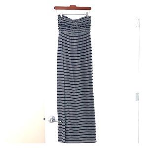 Grey Stripe Maxi Dress